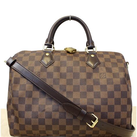 louis vuitton speedy 30 bandouliere damier ebene review|louis vuitton monogram speedy 30.